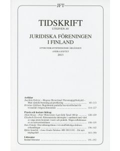 Tidskrift utgiven av Juridiska Föreningen i Finland 2013:2
