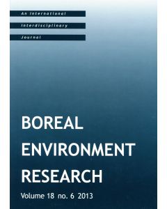 Boreal Environment Research 2013:6