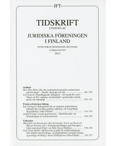 Tidskrift utgiven av Juridiska Föreningen i Finland 2013:4