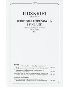 Tidskrift utgiven av Juridiska Föreningen i Finland 2014:4