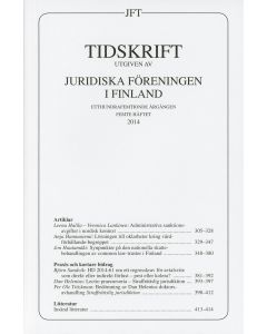 Tidskrift utgiven av Juridiska Föreningen i Finland 2014:5