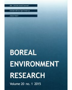 Boreal Environment Research 2015:1