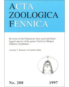 Revision of the Palaearctic bare-eyed and black-legged species of the genus Cheilosia Meigen (Diptera, Syrphidae)