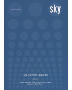SKY Journal of Linguistics 27