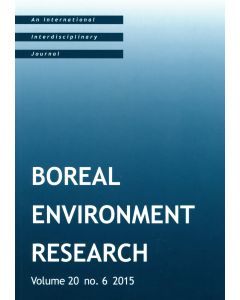 Boreal Environment Research 2015:6