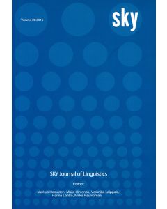 SKY Journal of Linguistics 28