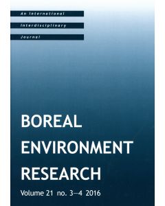 Boreal Environment Research 2016:3-4