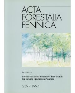 Pre-harvest Measurement of Pine Stands for Sawing Production Planning