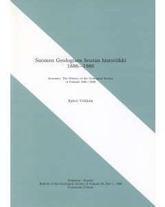 Suomen Geologisen Seuran historiikki 1886 -1986