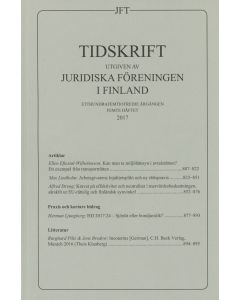 Tidskrift utgiven av Juridiska Föreningen i Finland 2017:5