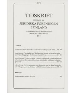 Tidskrift utgiven av Juridiska Föreningen i Finland 2018:3-4