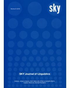 SKY Journal of Linguistics 31