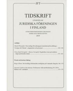 Tidskrift utgiven av Juridiska Föreningen i Finland 2019:2-3