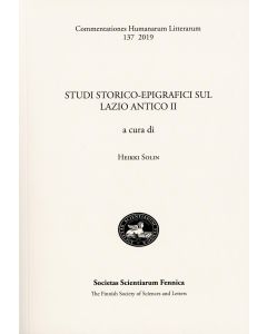 Studi storico-epigrafici sul Lazio antico II