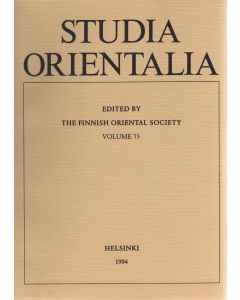 Studia Orientalia 73