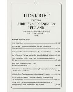 Tidskrift utgiven av Juridiska Föreningen i Finland 2022:5-6