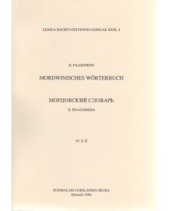 H. Paasonens Mordwinisches Wörterbuch. Band IV
