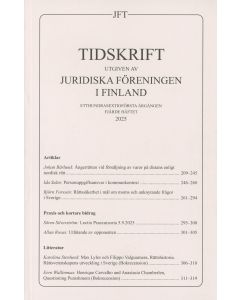 Tidskrift utgiven av Juridiska Föreningen i Finland 2025:4