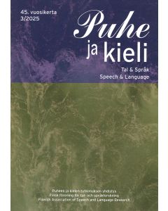 Puhe ja kieli 2025:3