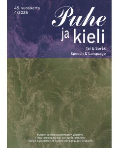 Puhe ja kieli 2025:4