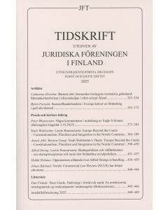 Tidskrift utgiven av Juridiska Föreningen i Finland 2025:5-6