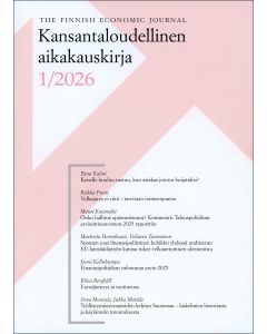 Kansantaloudellinen Aikakauskirja 2026:1