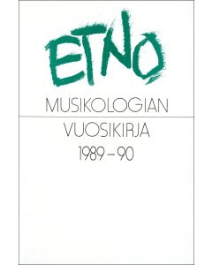 Etnomusikologian vuosikirja 3 / 1989–1990