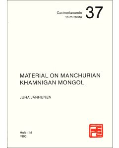Material on Manchurian Khamnigan Mongol