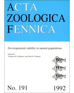 Developmental Stability in Natural Populations