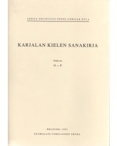 Karjalan kielen sanakirja IV