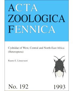 Cydnidae of West, Central and North-East Africa (Heteroptera)