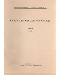 Karjalan kielen sanakirja. III