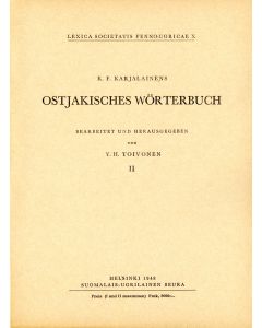 K. F. Karjalainens Ostjakisches Wörterbuch. II