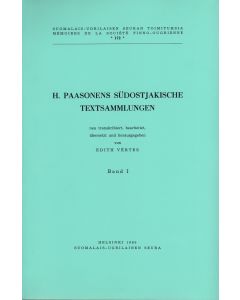 H. Paasonens Südostjakische Textsammlungen. I