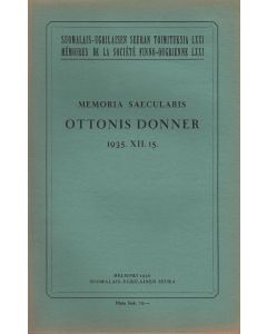 Memoria saecularis Ottonis Donner 1935. XII. 15