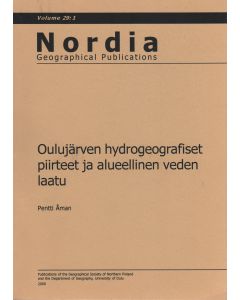 Oulujärven hydrogeografiset piirteet ja alueellinen veden laatu
