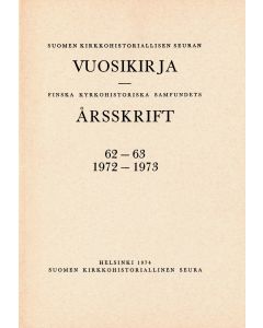 Suomen kirkkohistoriallisen seuran vuosikirja 62–63