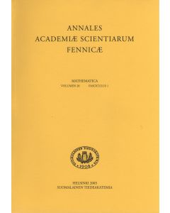 Annales Academiae Scientiarum Fennicae. Mathematica 28:1