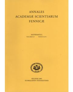 Annales Academiae Scientiarum Fennicae. Mathematica 29:1