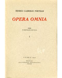 Henrici Gabrielis Porthan Opera omnia I