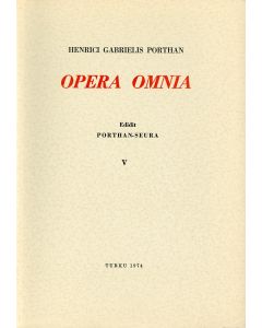 Henrici Gabrielis Porthan Opera omnia V