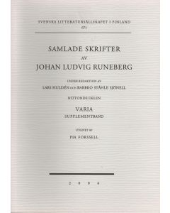 Samlade skrifter av Johan Ludvig Runeberg