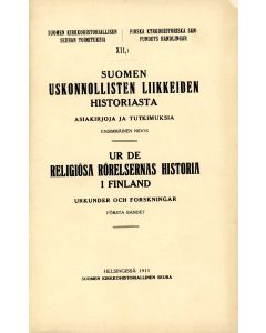 Suomen uskonnollisten liikkeiden historiasta