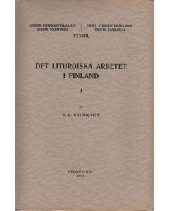 liturgiska arbetet i Finland efter skilsmässan från Sverige, I