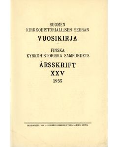 Suomen kirkkohistoriallisen seuran vuosikirja 25
