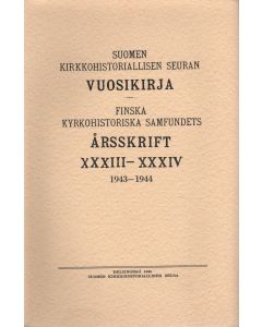 Suomen kirkkohistoriallisen seuran vuosikirja 33-34