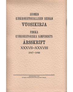 Suomen kirkkohistoriallisen seuran vuosikirja 37-38