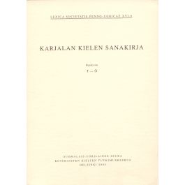 Karjalan kielen sanakirja. VI